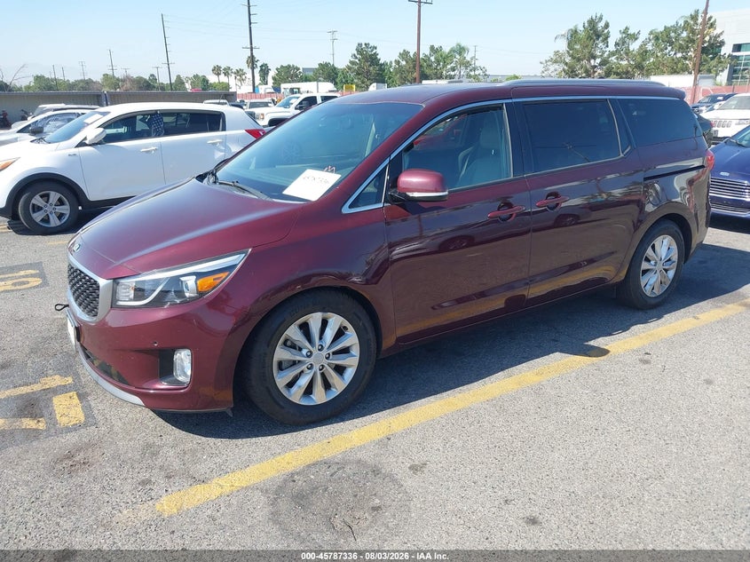 Vin: kndmc5c1xj6399282, lot: 46286160, kia sedona ex 20182