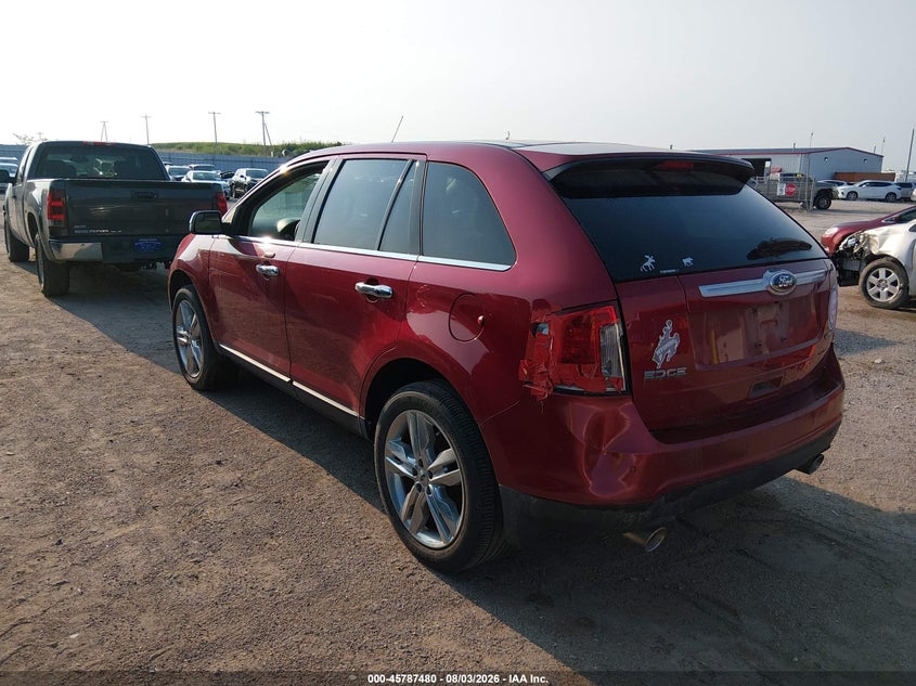 Vin: 2fmdk3kc3dbb68963, lot: 46286304, ford edge limited 20133