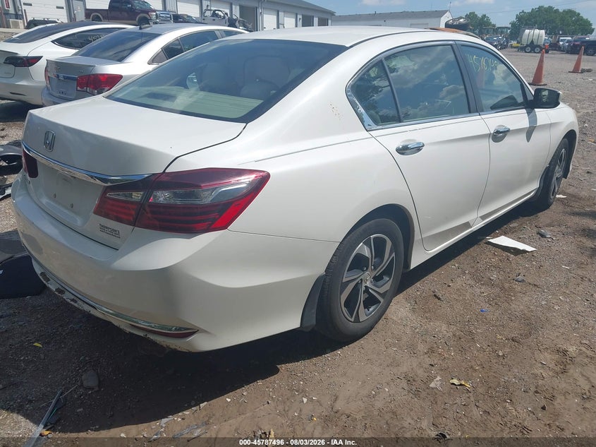 Vin: 1hgcr2f37ga026598, lot: 46286320, honda accord lx 20164