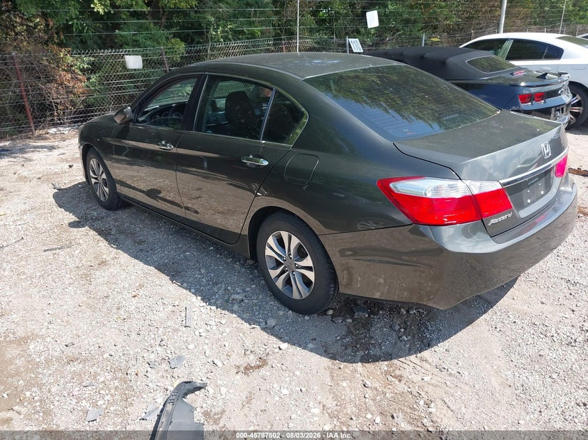 Vin: 1hgcr2f39fa135448, lot: 46286326, honda accord lx 20153