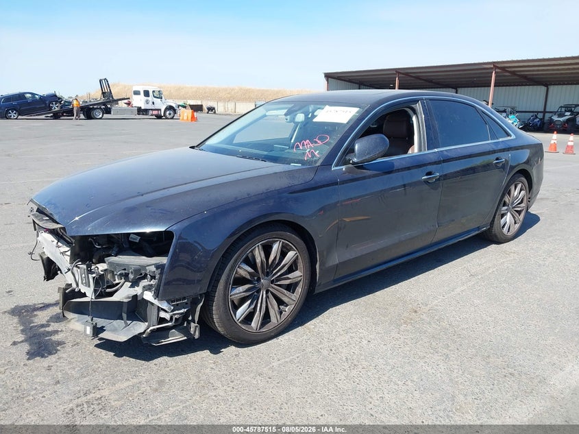 Vin: wau43afd1hn002859, lot: 46286339, audi a8 l sport 20172