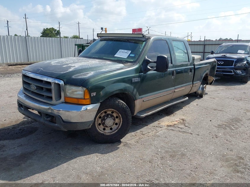 1999 Ford F-250 Lariat/Xl/Xlt, Left Rear, IAAI, VIN 1FTNW20FXXEA16756 — photo 2