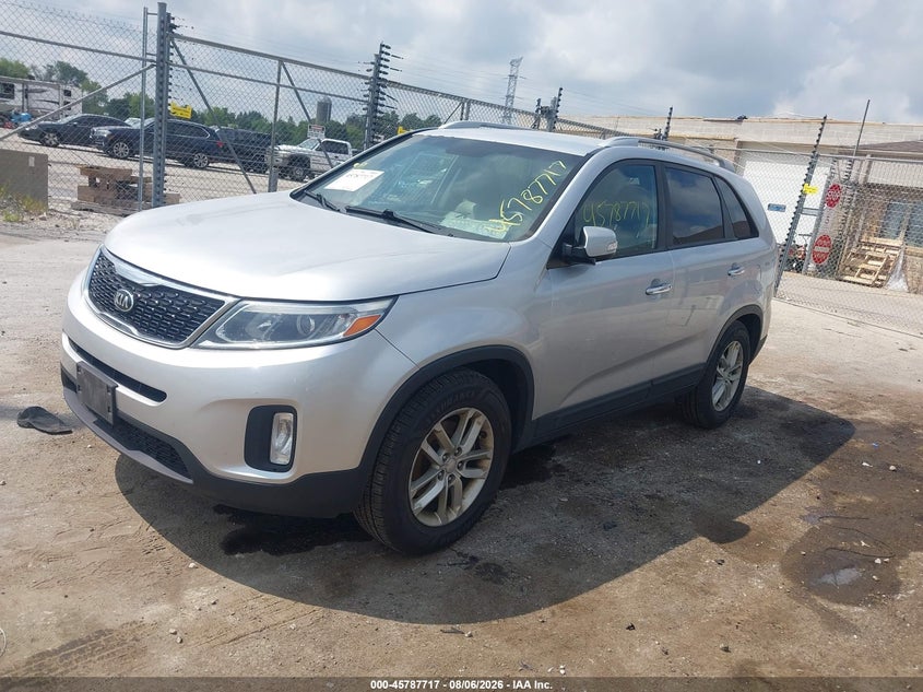 Vin: 5xykt4a61eg503029, lot: 46286541, kia sorento lx 20142
