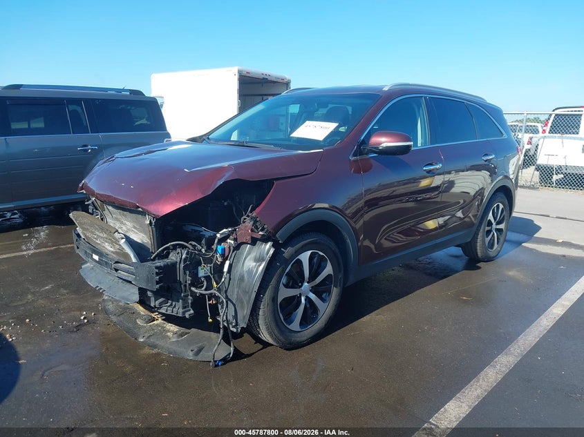 Vin: 5xyph4a52hg319639, lot: 46286624, kia sorento 3.3l ex 20172