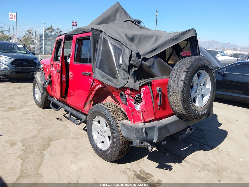 Vin: 1c4bjwdg4hl719682, lot: 46286780, jeep wrangler unlimited sport 20173