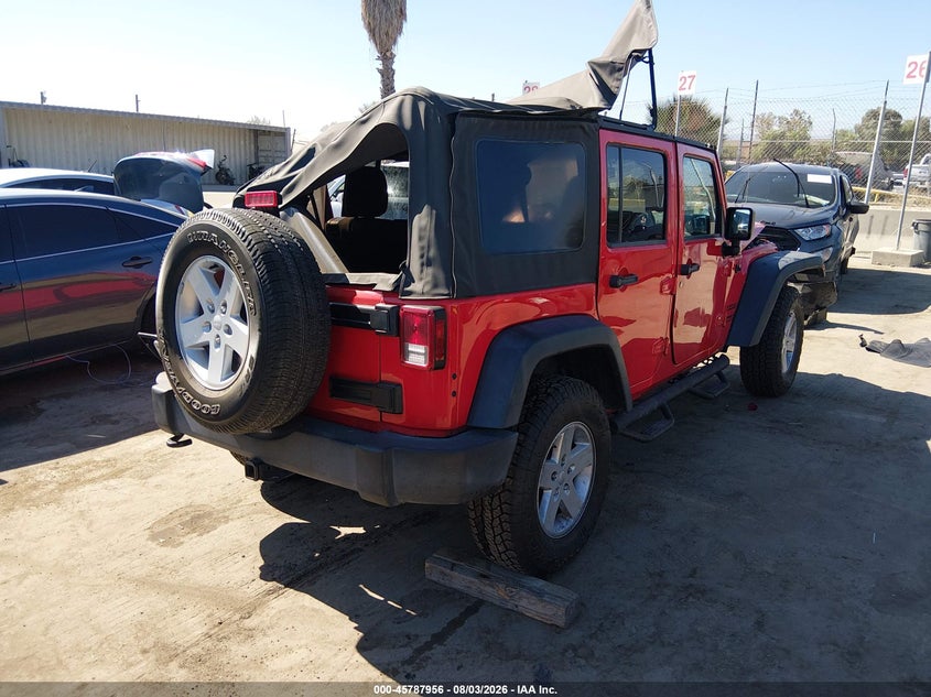 Vin: 1c4bjwdg4hl719682, lot: 46286780, jeep wrangler unlimited sport 20174