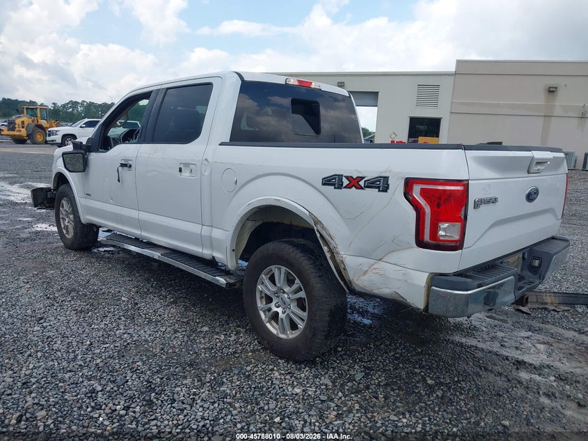 Vin: 1ftew1eg1gfa72901, lot: 46286834, ford f-150 lariat 20163