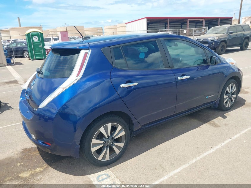 Vin: 1n4bz0cp6gc307727, lot: 46286836, nissan leaf sv 20164