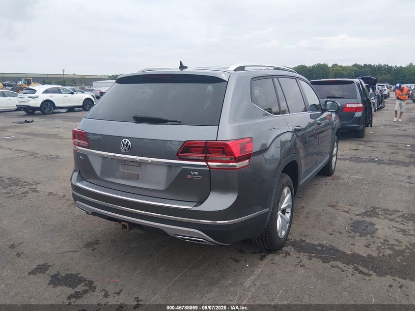 Vin: 1v2mr2ca0jc532855, lot: 46286893, volkswagen atlas 3.6l v6 sel 20184