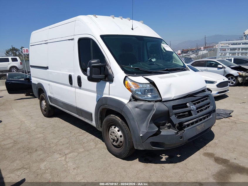 Vin: 3c6trvbg0je139037, lot: 46286991, ram promaster 1500 high roof 136 wb 2018 img_1