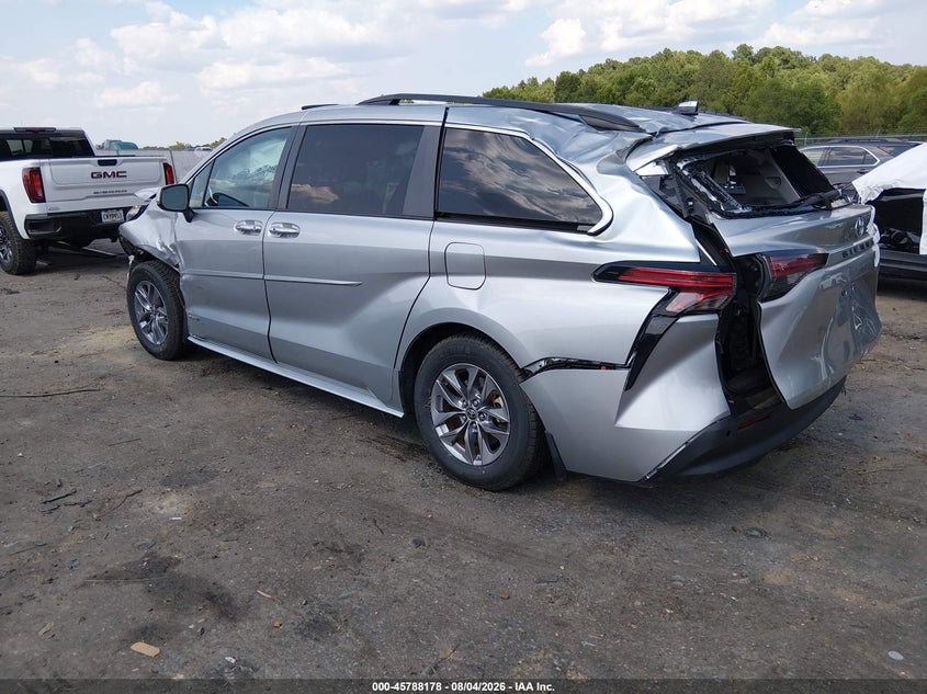 Vin: 5tdyrkec3ms040602, lot: 46287002, toyota sienna xle 20213