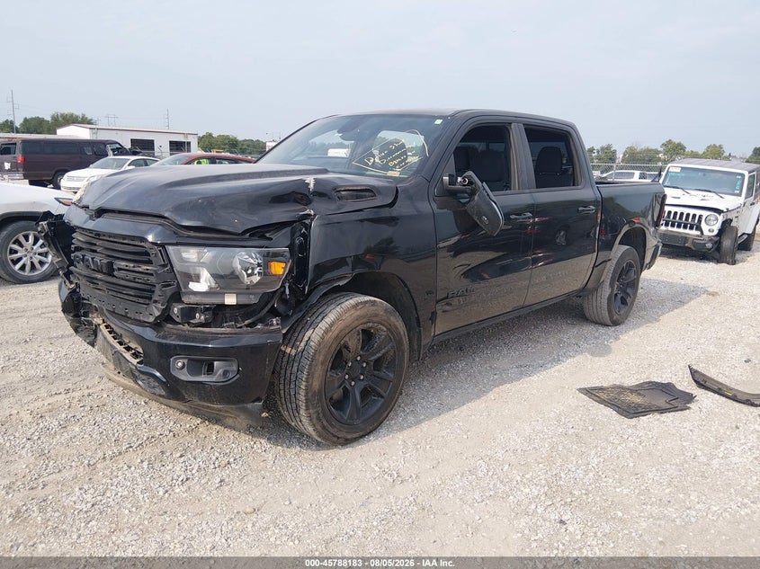 Vin: 1c6srfft9ln328079, lot: 46287007, ram 1500 big horn  4x4 5'7 box 20202
