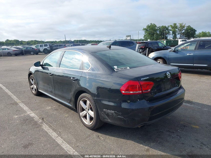 Vin: 1vwbp7a31cc021560, lot: 46287075, volkswagen passat 2.5l se 20123
