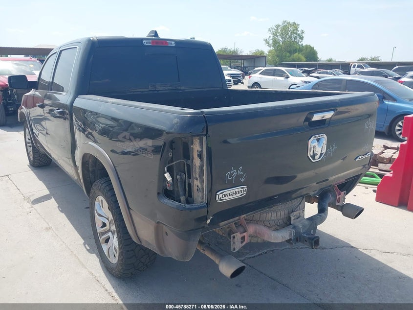 Vin: 1c6srfkt3ln199942, lot: 46287095, ram 1500 laramie longhorn  4x4 5'7 box 20203