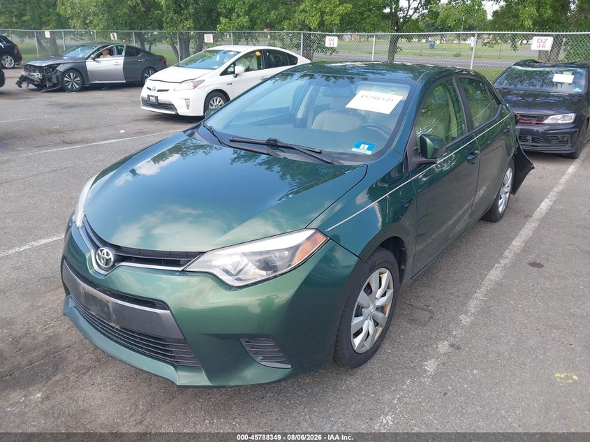 Vin: 2t1burhe6gc635225, lot: 46287173, toyota corolla le 20162