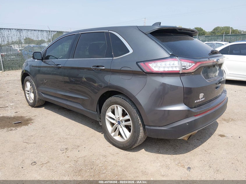 Vin: 2fmtk3j90fbb41689, lot: 46287182, ford edge sel 20153