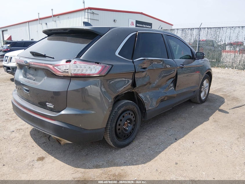 Vin: 2fmtk3j90fbb41689, lot: 46287182, ford edge sel 20154