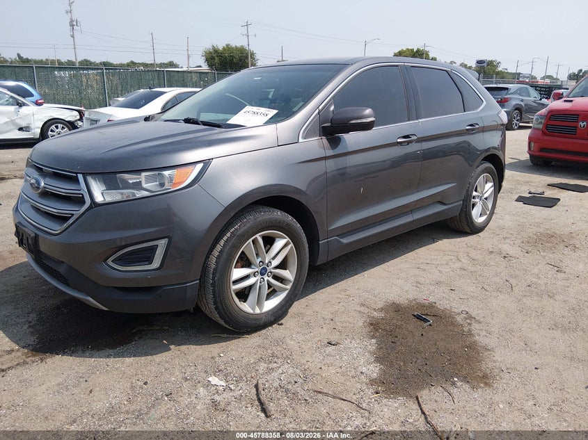 Vin: 2fmtk3j90fbb41689, lot: 46287182, ford edge sel 20152