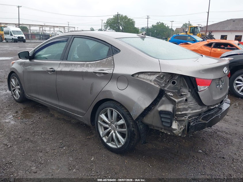 Vin: 5npdh4ae2dh227615, lot: 46287224, hyundai elantra limited 20133