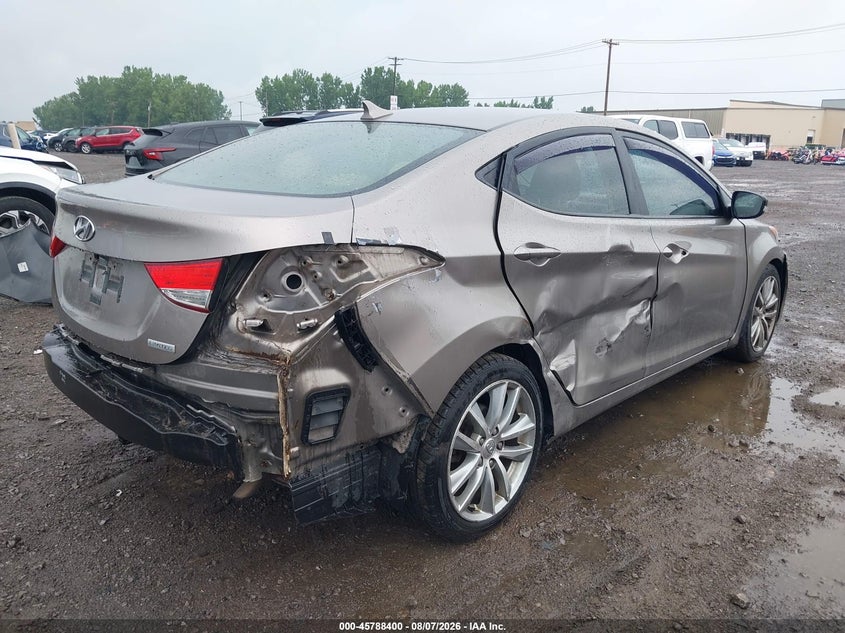 Vin: 5npdh4ae2dh227615, lot: 46287224, hyundai elantra limited 20134