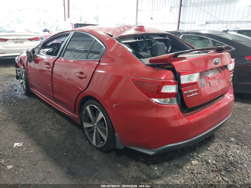 Vin: 4s3gkak66j1610450, lot: 46287234, subaru impreza 2.0i sport 20183