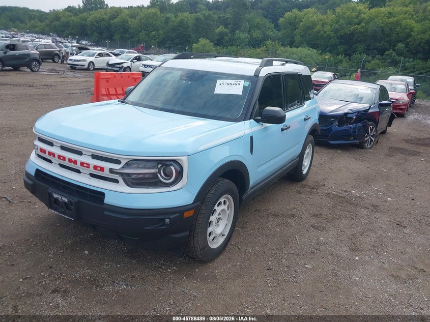 Vin: 3fmcr9g62rrf11087, lot: 46287313, ford bronco sport heritage 20242
