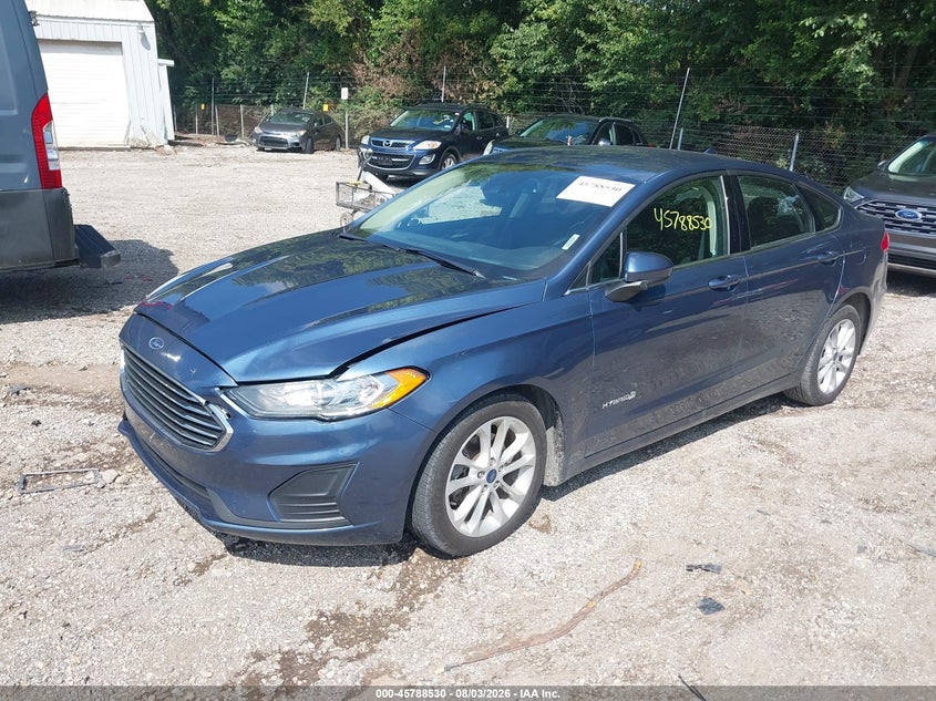 Vin: 3fa6p0lu7kr113120, lot: 46287354, ford fusion hybrid se 20192