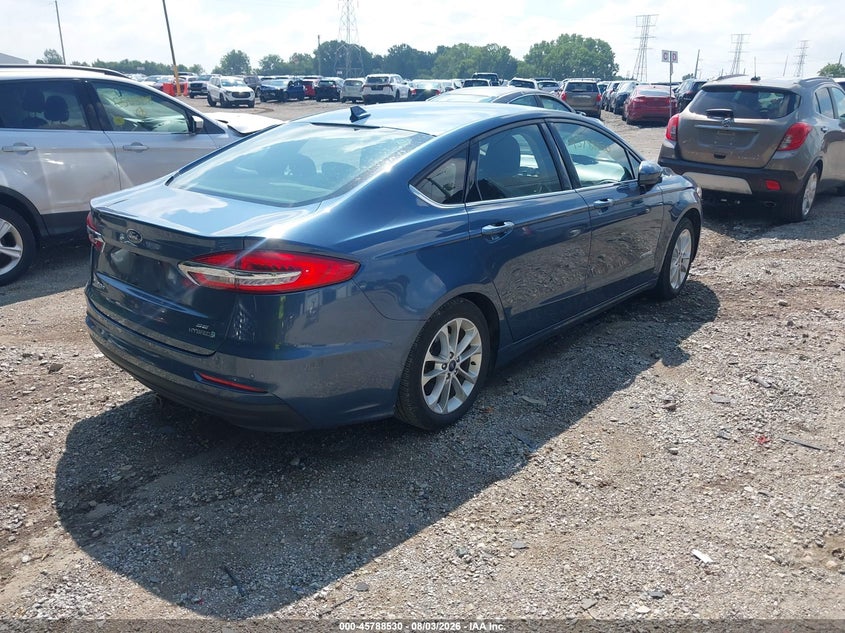 Vin: 3fa6p0lu7kr113120, lot: 46287354, ford fusion hybrid se 20194