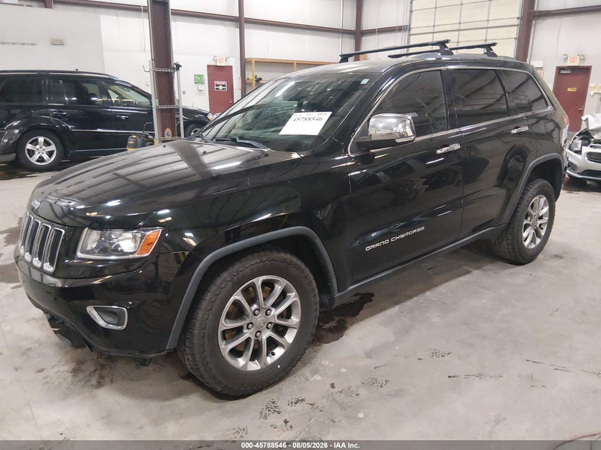 Vin: 1c4rjfbt8ec195379, lot: 46287370, jeep grand cherokee limited 20142