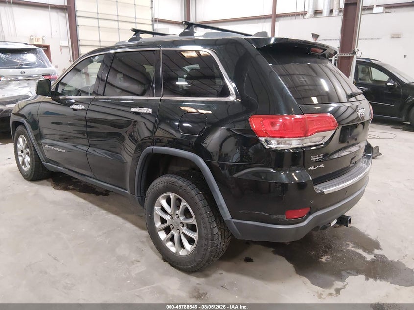 Vin: 1c4rjfbt8ec195379, lot: 46287370, jeep grand cherokee limited 20143