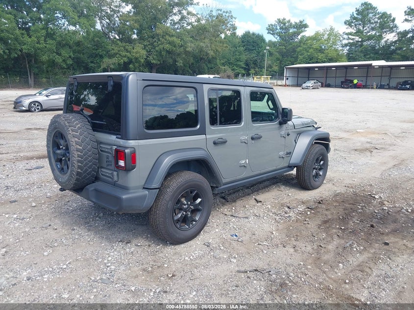 Vin: 1c4hjxdg9lw267669, lot: 46287374, jeep wrangler unlimited willys 4x4 20204