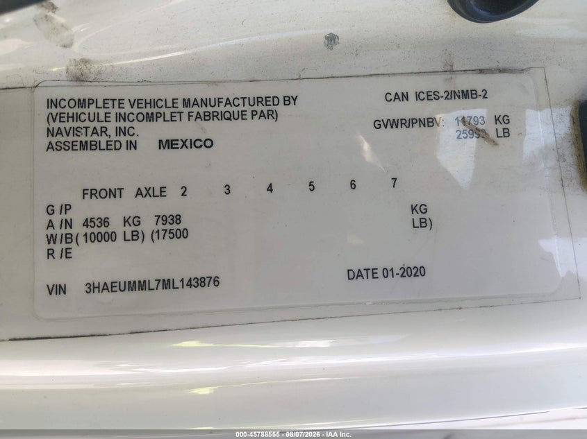 2021 INTERNATIONAL MV auction photo 8