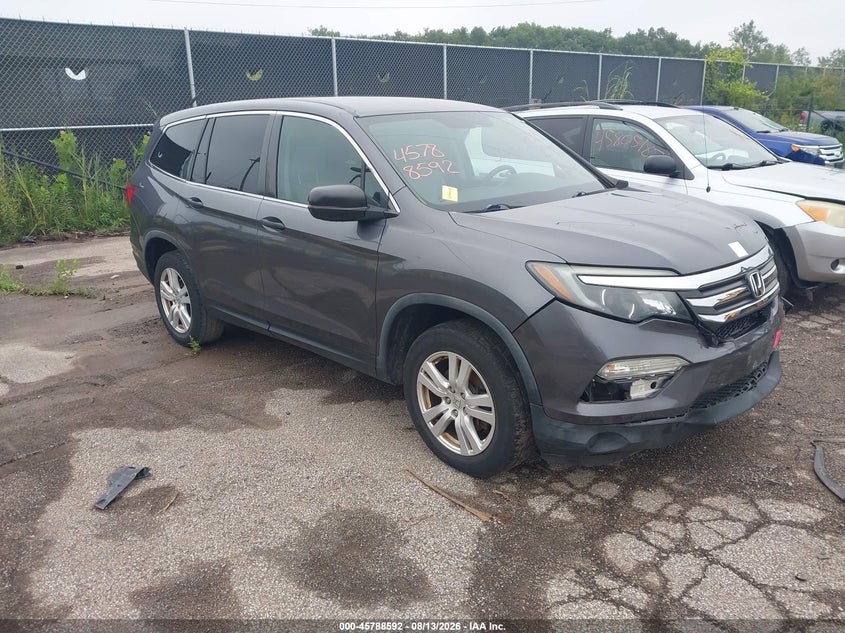 Vin: 5fnyf5h16hb045890, lot: 46287416, honda pilot lx 2017 img_1