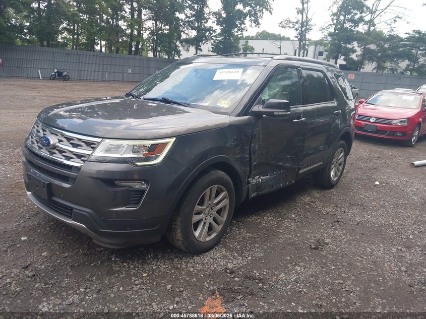 Vin: 1fm5k8d81jga01581, lot: 46287442, ford explorer xlt 20182