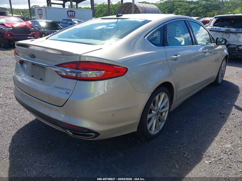 Vin: 3fa6p0d92hr207781, lot: 46287451, ford fusion platinum 20174