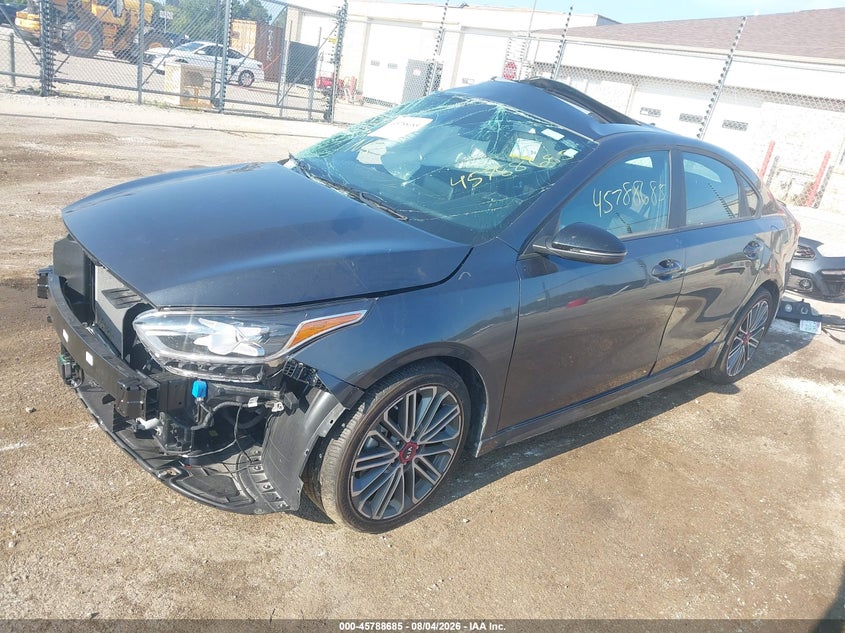 Vin: 3kpf44ac6me398410, lot: 46287509, kia forte gt 20212