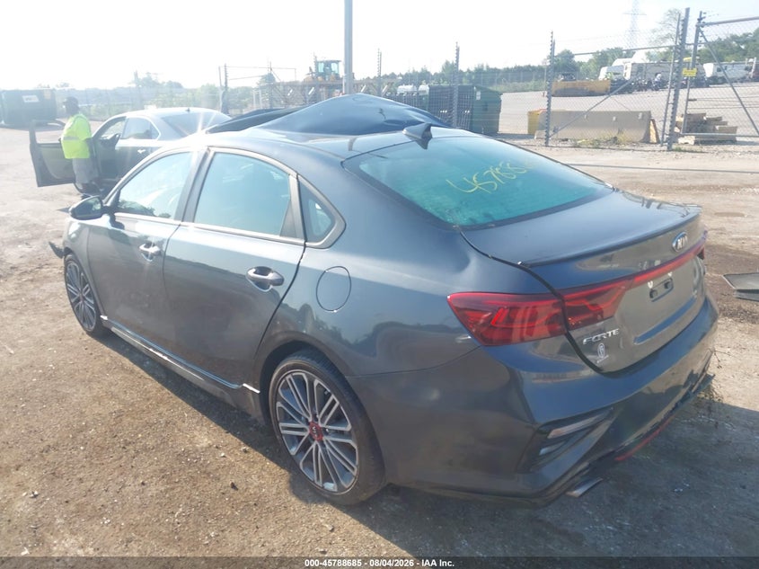 Vin: 3kpf44ac6me398410, lot: 46287509, kia forte gt 20213