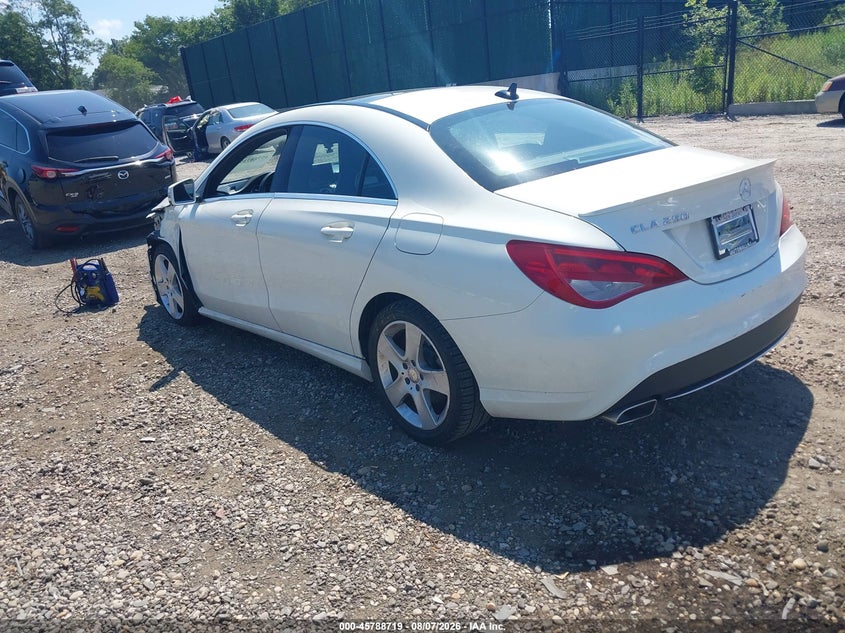 Vin: wddsj4eb9gn330133, lot: 46287543, mercedes-benz cla 250 20163