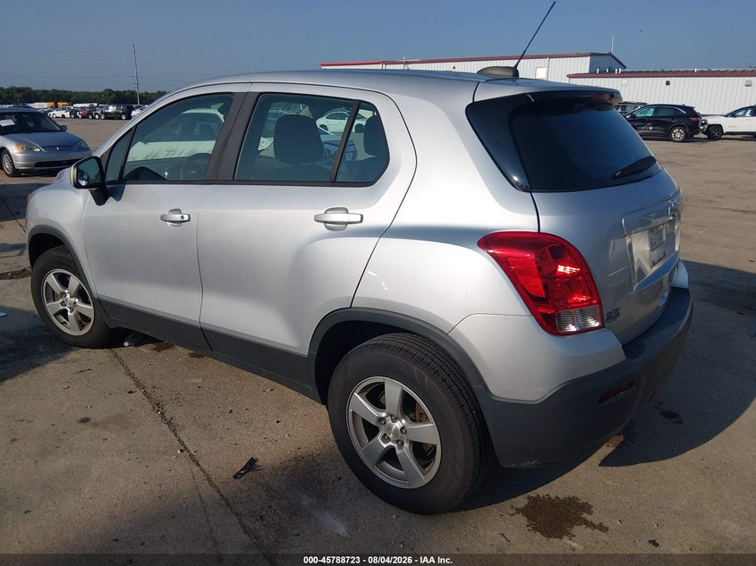 Vin: 3gncjnsb7gl274497, lot: 46287547, chevrolet trax ls 20163