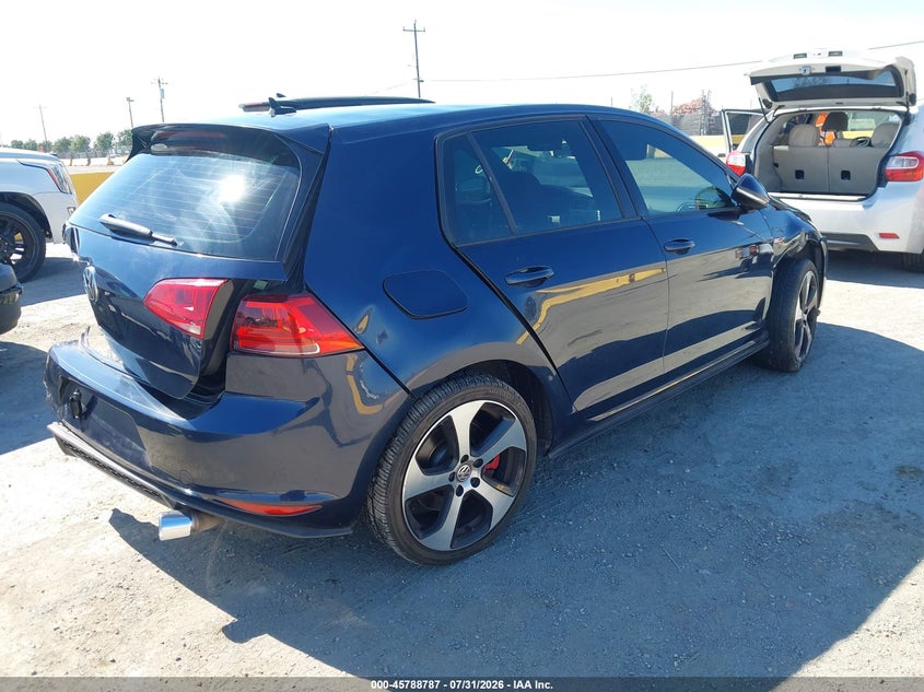 Vin: 3vw447au3hm073210, lot: 46287611, volkswagen golf gti autobahn 4-door/s 4-door/se 4-door/sport 4-door 20174
