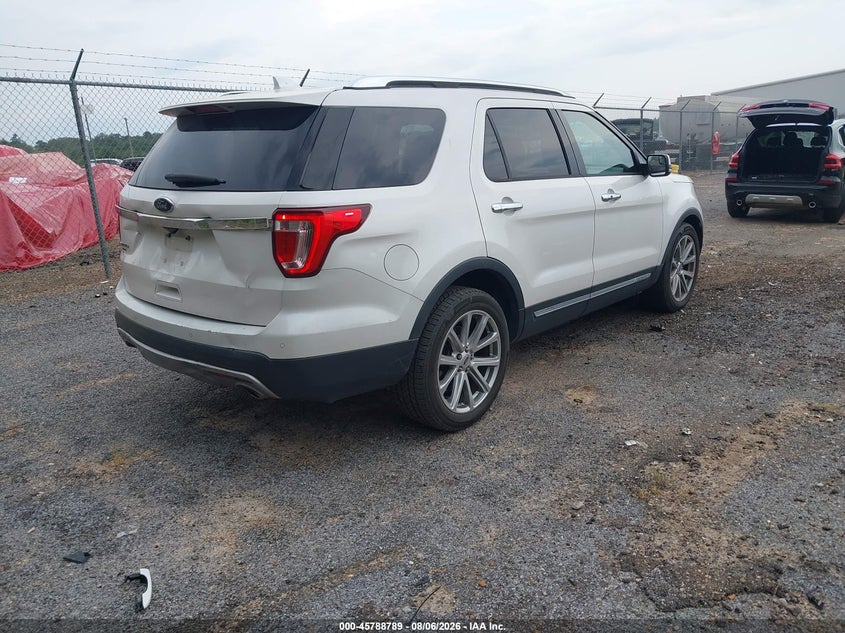 Vin: 1fm5k7f87hgc06551, lot: 46287613, ford explorer limited 20174