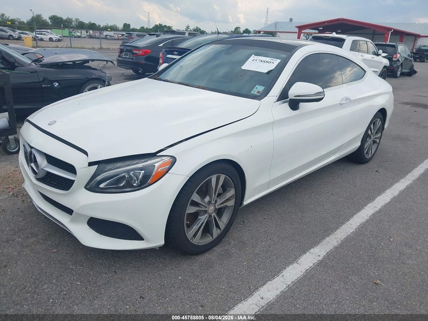 Vin: wddwj4kb3hf364201, lot: 46287629, mercedes-benz c 300 4matic 20172