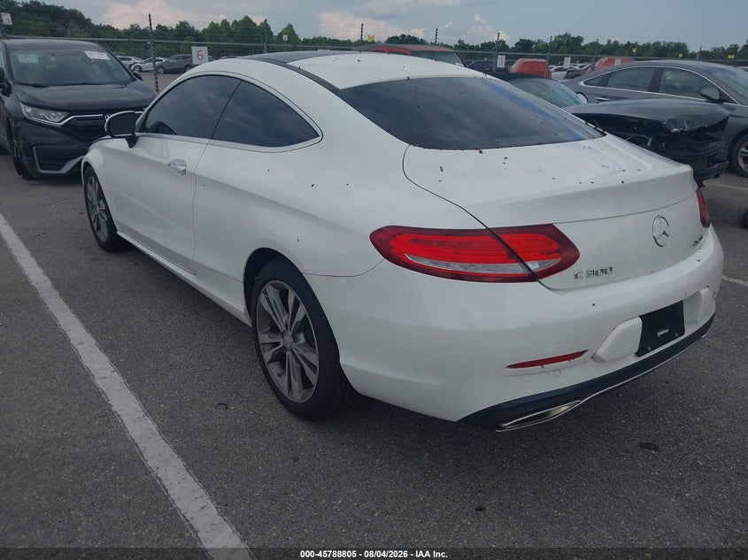 Vin: wddwj4kb3hf364201, lot: 46287629, mercedes-benz c 300 4matic 20173
