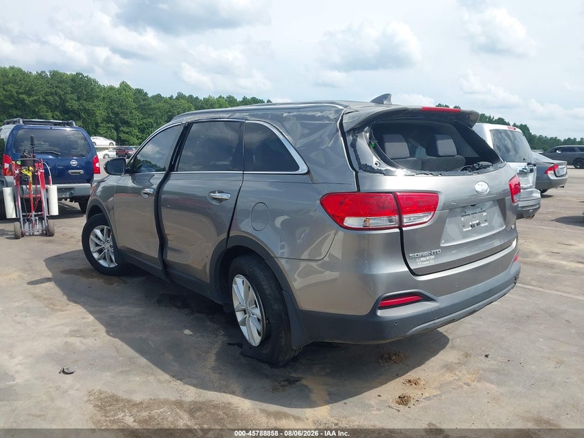 Vin: 5xypg4a32hg272498, lot: 46287682, kia sorento 2.4l lx 20173