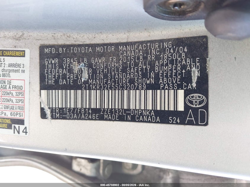 2005 TOYOTA MATRIX XR · Фото 9