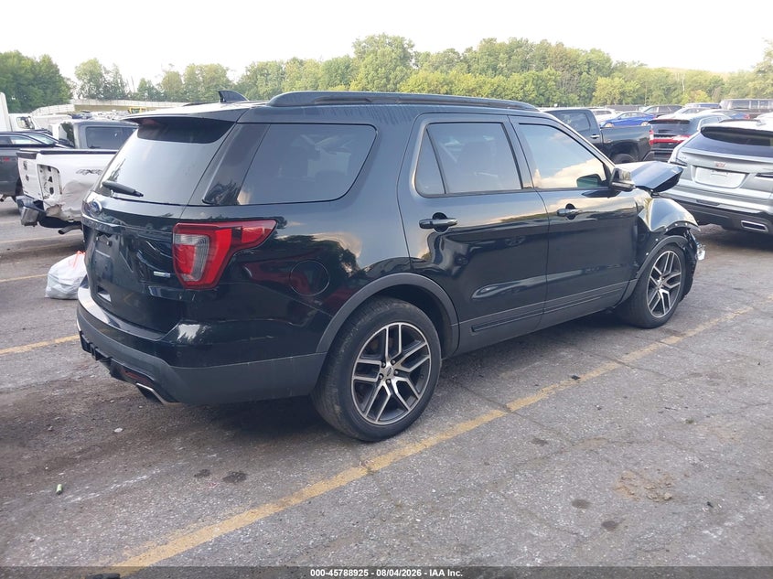 Vin: 1fm5k8gt9ggc53166, lot: 46287749, ford explorer sport 20164