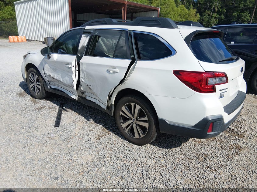 Vin: 4s4bsancxj3238834, lot: 46287775, subaru outback 2.5i limited 20183