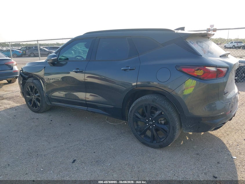 Vin: 3gnkbjrs6ks677599, lot: 46287819, chevrolet blazer rs 20193