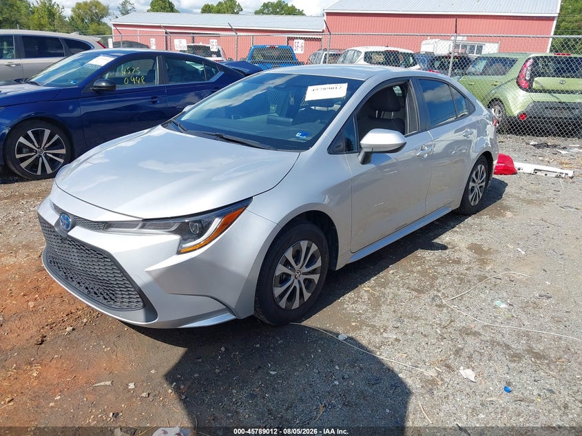 Vin: jtdeamde8nj055989, lot: 46287836, toyota corolla hybrid le 20222