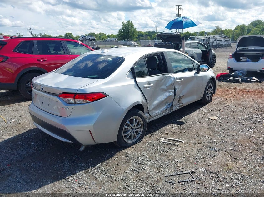 Vin: jtdeamde8nj055989, lot: 46287836, toyota corolla hybrid le 20224